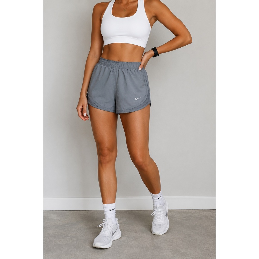 Nike Dri-FIT Tempo Running‎ Shorts Womens XS Gray Lined Athletic Active